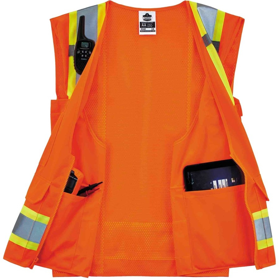 Tenacious Holdings, Inc GloWear 24067 GloWear 8248Z Type R Class 2 Two-Tone Surveyors Vest