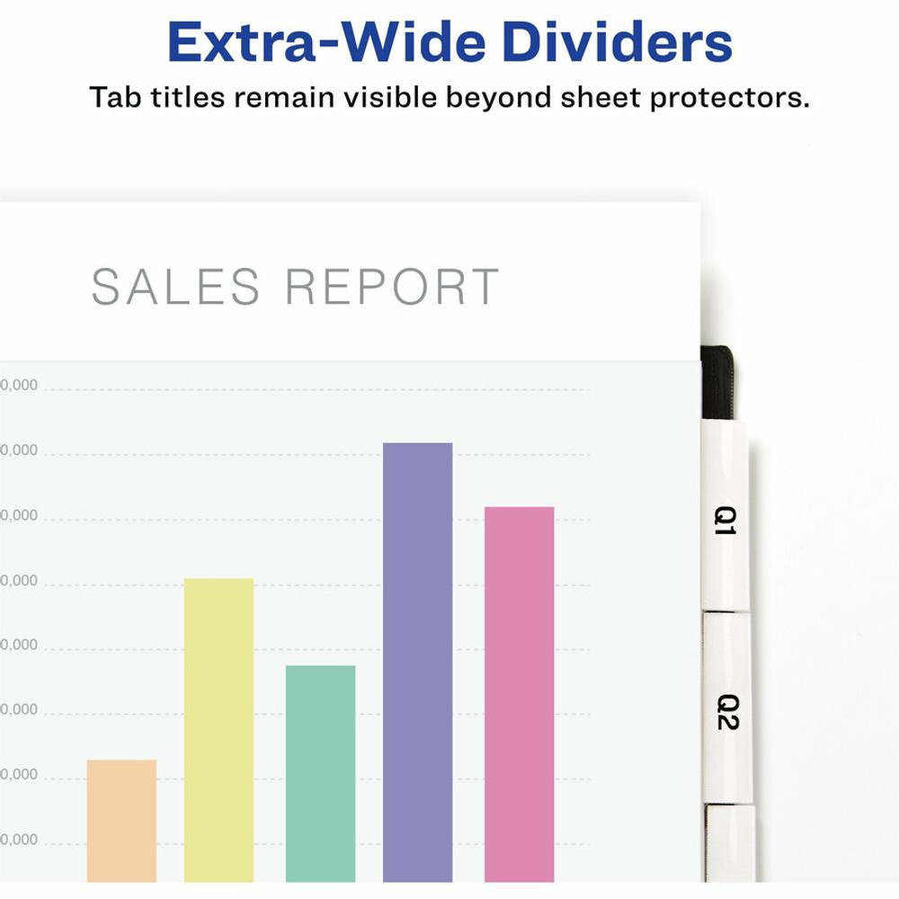 Avery Avery&reg; EW2135C Avery&reg; Big Tab Extra-Wide Insertable Dividers