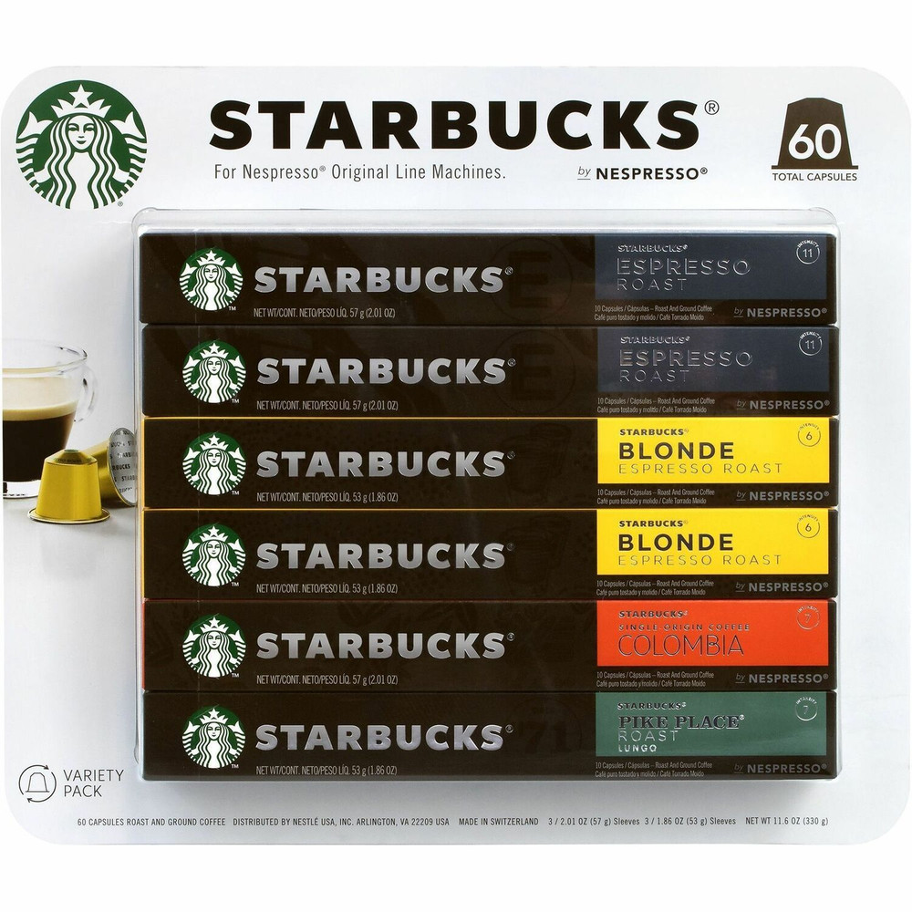 Green Rabbit 22001153 Green Rabbit Pod Starbucks Nespresso Pods Variety Pack