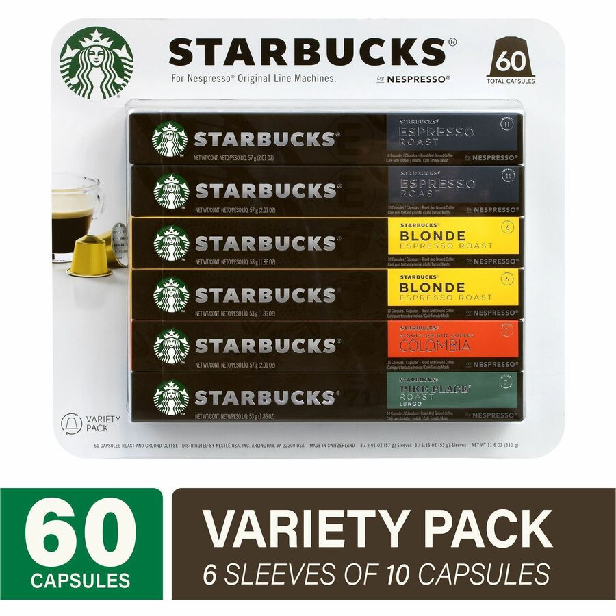 Green Rabbit 22001153 Green Rabbit Pod Starbucks Nespresso Pods Variety Pack