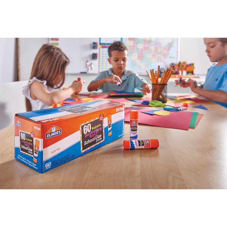 Elmer's Products, Inc Elmer's E503 Elmer's Disappearing Purple School Glue Sticks