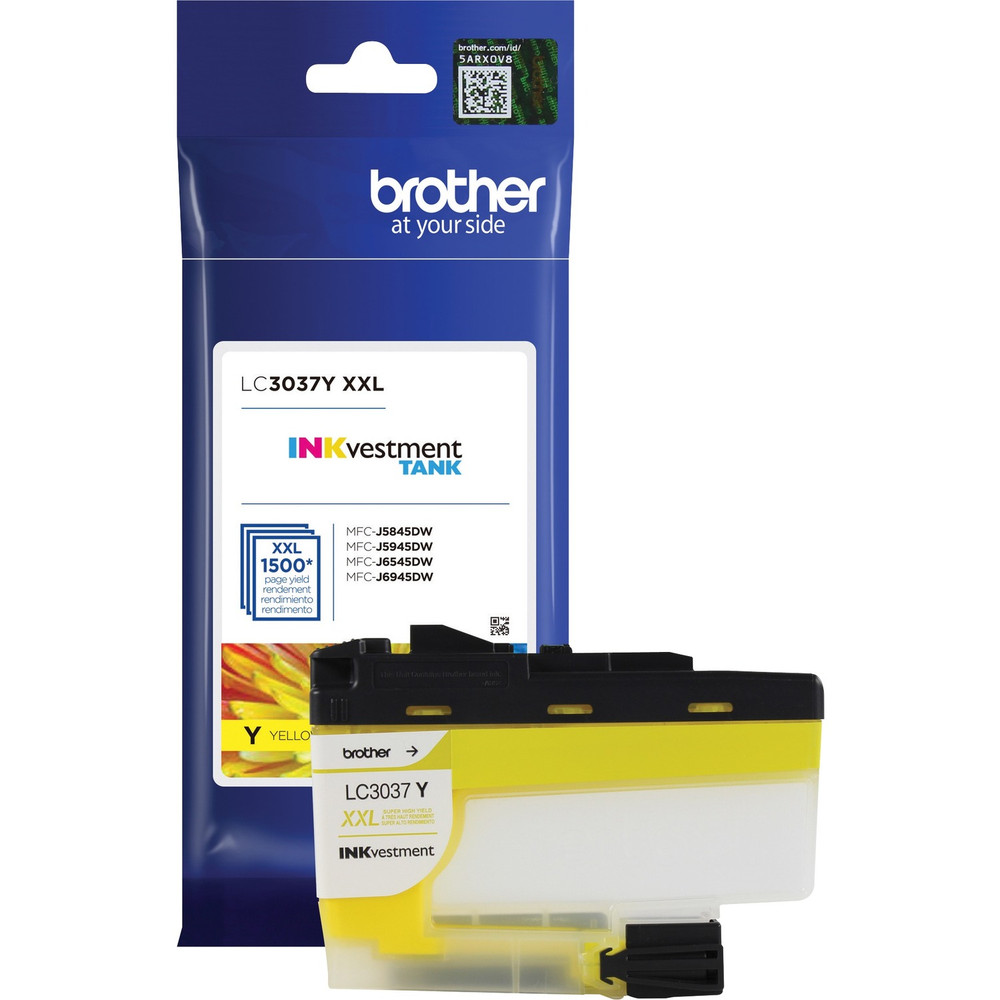 Brother Industries, Ltd Brother LC3037Y Brother Genuine LC3037Y Super High-yield Yellow INKvestment Tank Ink Cartridge
