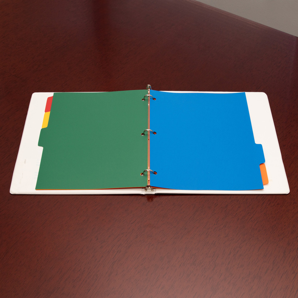 Business Source 01809 Business Source Plain Tab Color Polyethylene Index Dividers
