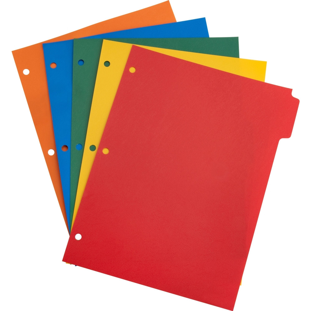 Business Source 01809 Business Source Plain Tab Color Polyethylene Index Dividers