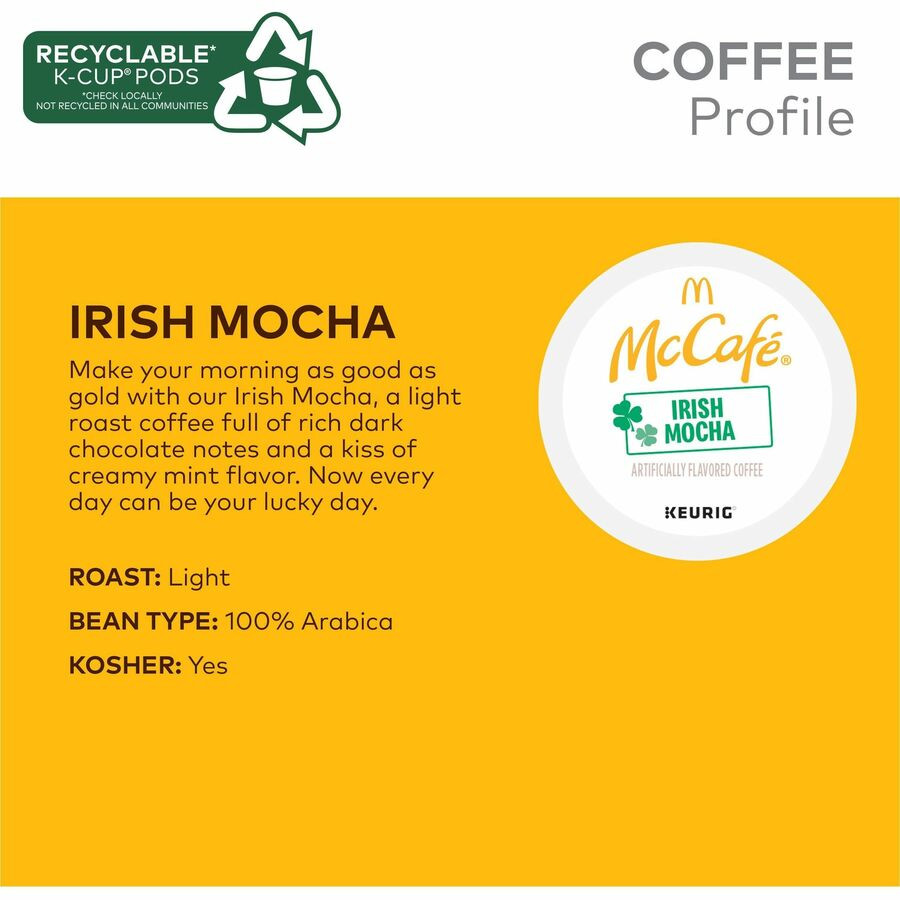 Keurig Dr Pepper Inc. Dr Pepper Snapple 9459 McCaf&eacute;&reg; K-Cup Irish Mocha
