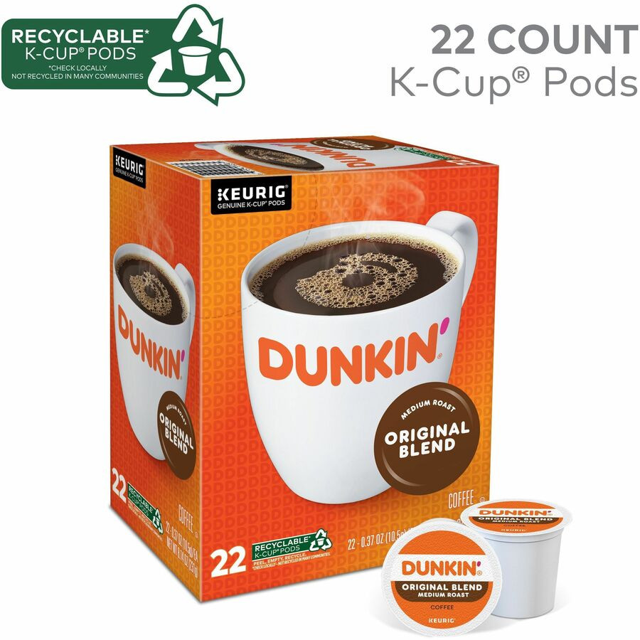 Keurig Dr Pepper Inc. Dr Pepper Snapple 0315 Dunkin'&reg; K-Cup Original Blend Coffee