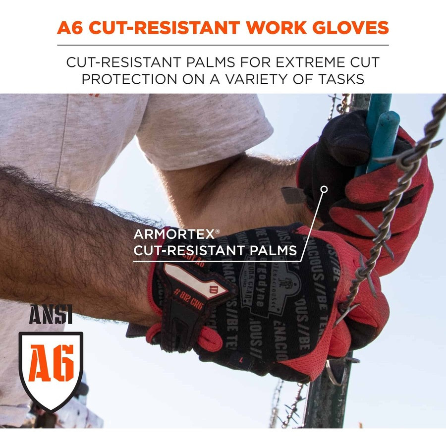 Tenacious Holdings, Inc Ergodyne 17926 Ergodyne ProFlex 812CR6 Utility Cut-Resistant Gloves