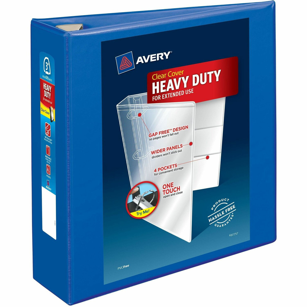 Avery Avery&reg; 79811 Avery&reg; Heavy-Duty View Pacific Blue 3" Binder (79811)