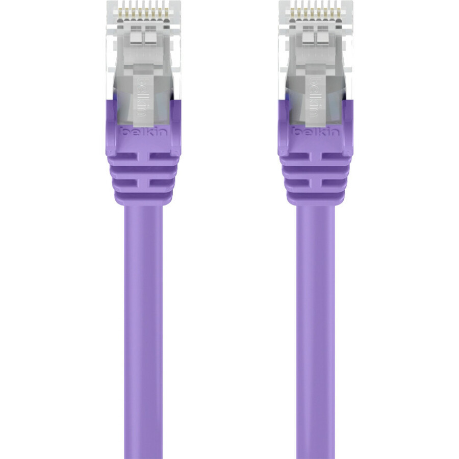 Belkin International, Inc Belkin A3L980-12-PUR-S Belkin RJ45 Category 6 Snagless Patch Cable