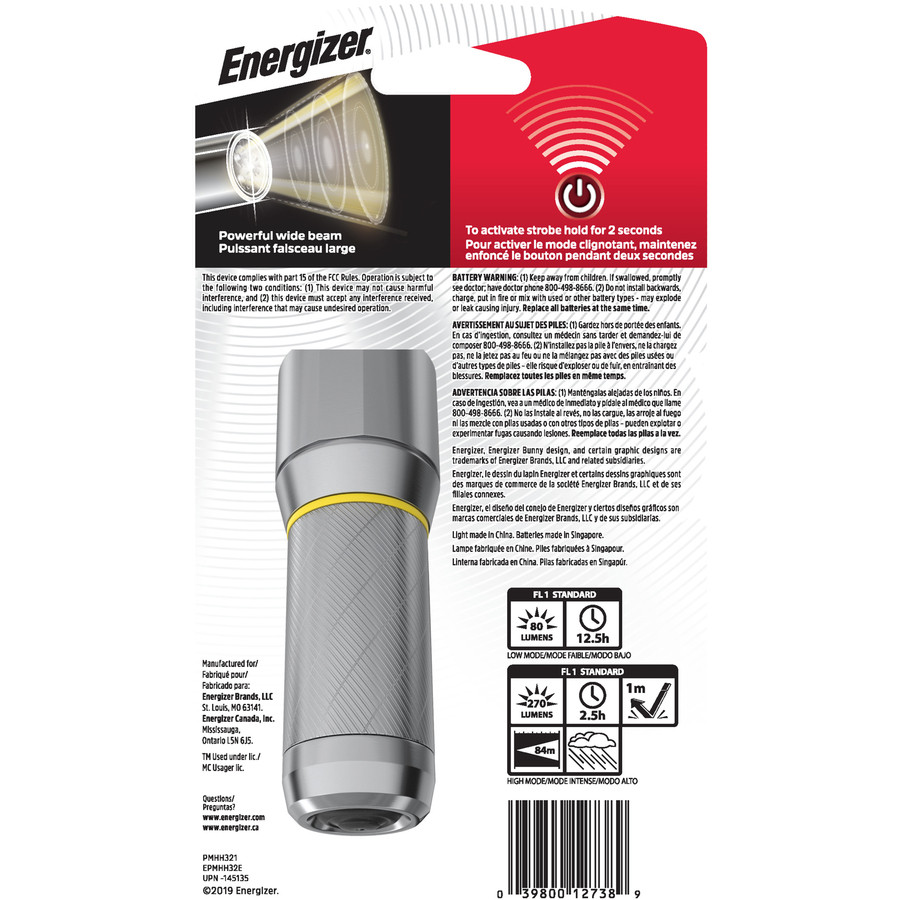Energizer Holdings, Inc Energizer EPMHH32E Energizer Vision HD Compact Flashlight