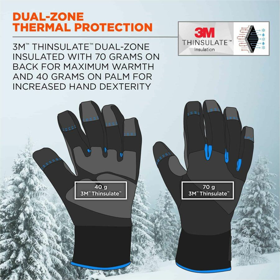 Tenacious Holdings, Inc Ergodyne 17384 Ergodyne 818WP Thermal Waterproof Work Gloves