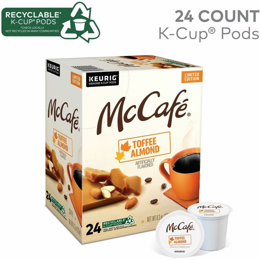 Keurig Dr Pepper Inc. Dr Pepper Snapple 9189 McCaf&eacute;&reg; K-Cup Toffee Almond Coffee
