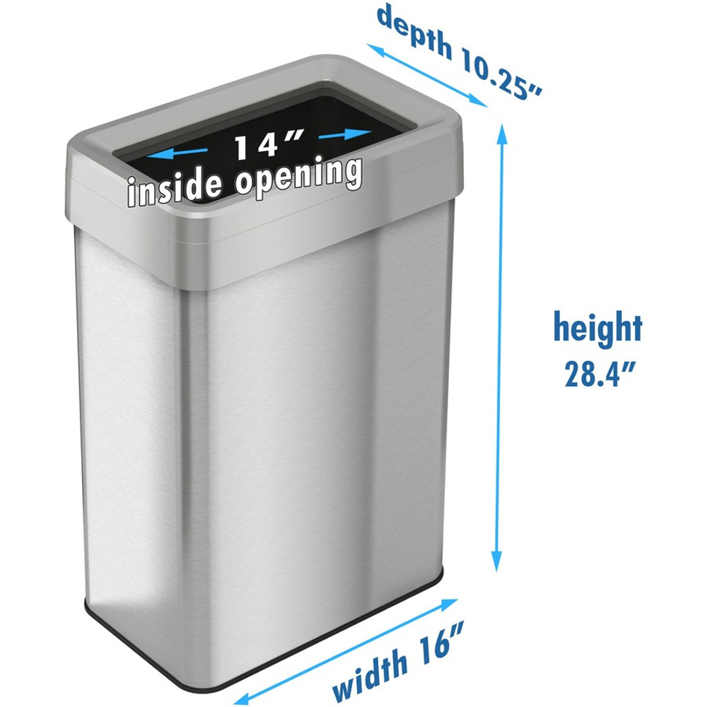HLS Commercial HLS18UOT HLS Commercial Stainless Steel Bin Receptacle HLS Commercial HLS18UOT HLS Commercial Stainless Steel Bin Receptacle