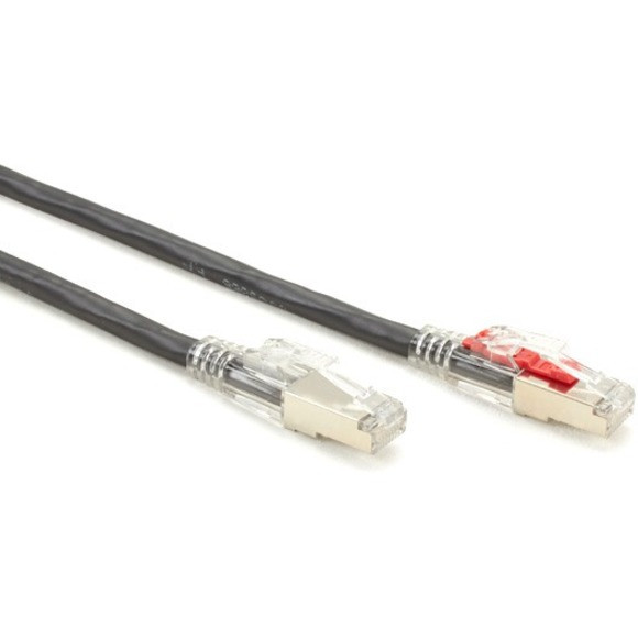 Black Box Corporation Black Box C6APC80S-BK-05 Black Box CAT6A 650-MHz Locking Snagless Patch Cable
