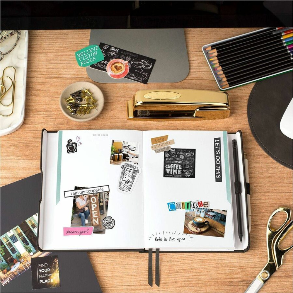 ACCO Brands Corporation At-A-Glance FD-200-05 At-A-Glance Foundation Undated Weekly/Monthly Planner 8-1/2" x 6-3/4" Black