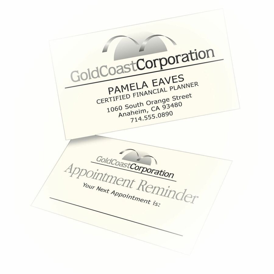 Avery Avery&reg; 5876 Avery&reg; Business Cards, Ivory, True Print(R) Two-Sided Printing, 2" x 3-1/2" , 200 Cards