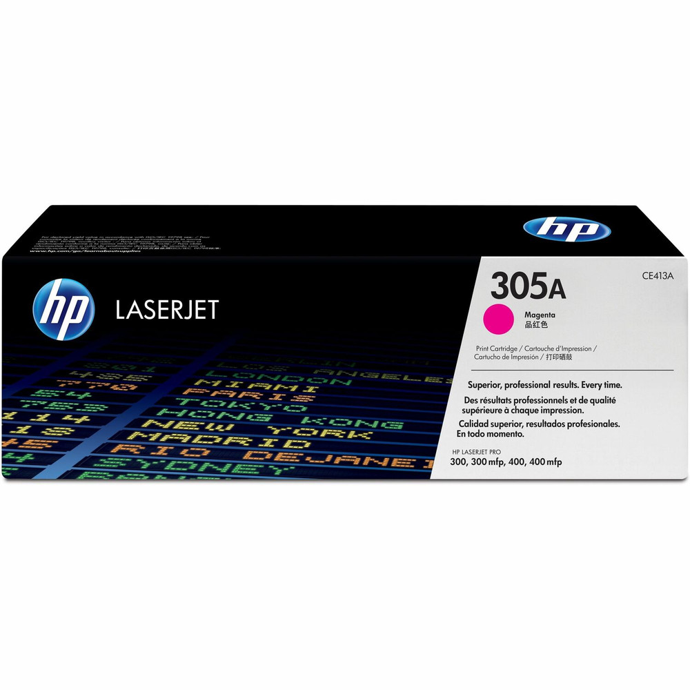 HP Inc. HP CE413A HP 305A (CE413A) Original Standard Yield Laser Toner Cartridge - Single Pack - Magenta - 1 Each