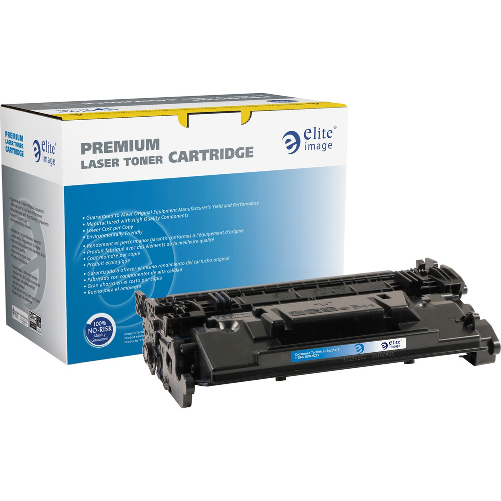 Elite Image 76263 Elite Image Remanufactured Laser Toner Cartridge - Alternative for HP 87A (CF287A) - Black - 1 Each