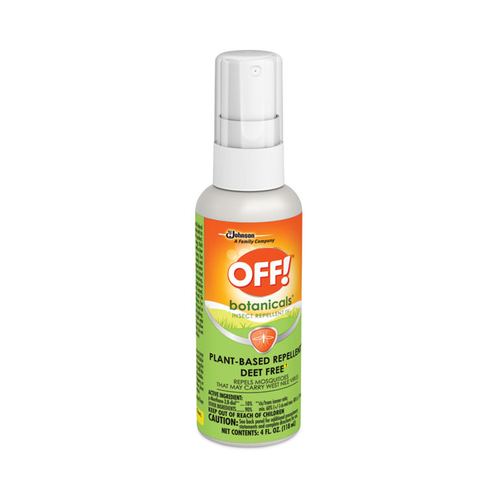 SC JOHNSON OFF!® 694971 Botanicals Insect Repellent, 4 oz Bottle, 8/Carton