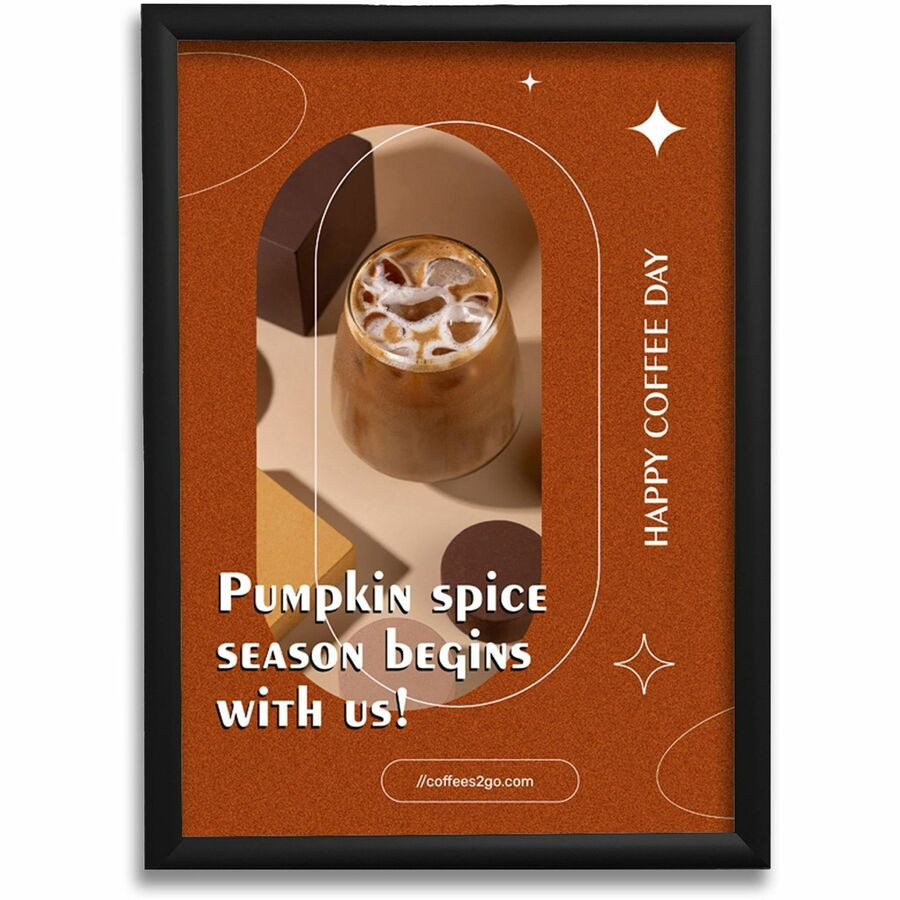 Deflecto, LLC Deflecto 690002B Deflecto Wall Mount Snap Frame