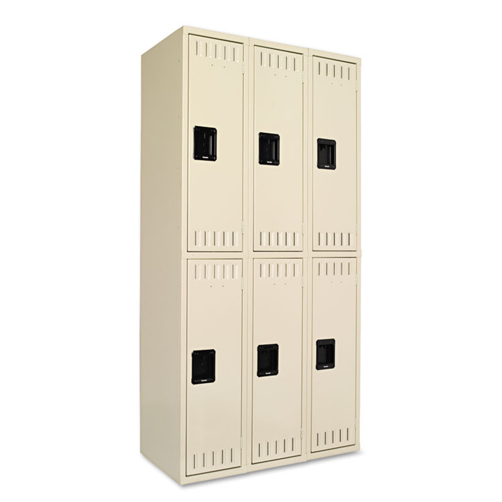 TENNSCO DTS121836CSD Double Tier Locker, Triple Stack, 36w x 18d x 72h, Sand