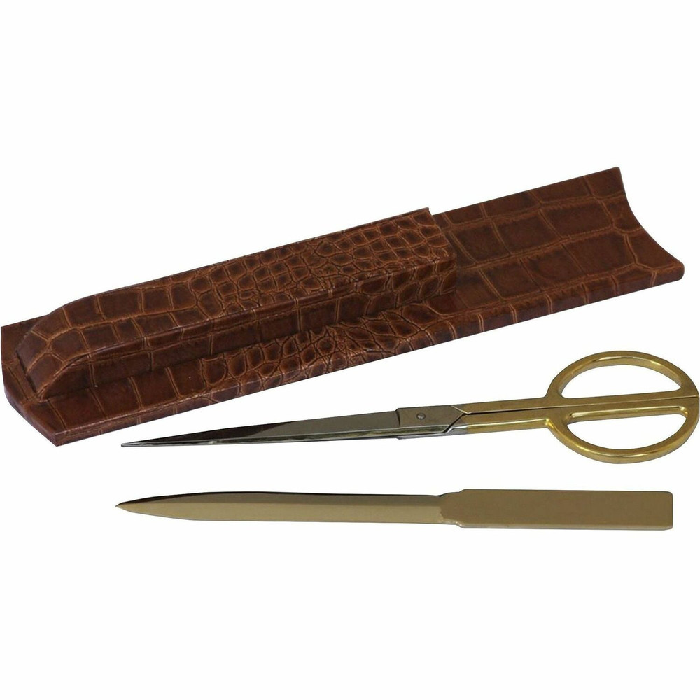 Dacasso Limited, Inc Protacini A6127 Protacini Cognac Brown Italian Patent Leather Library Set