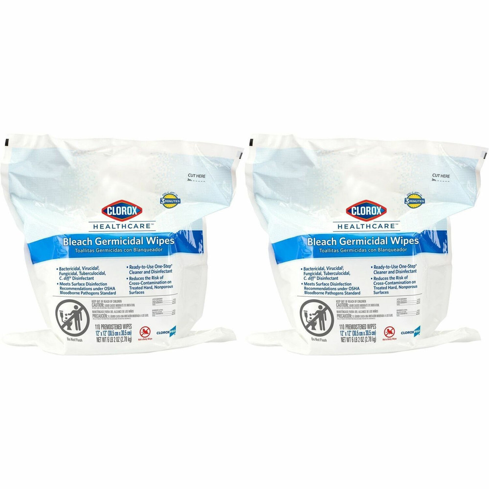 The Clorox Company Clorox Healthcare 30359PL Clorox Healthcare Bleach Germicidal Wipes Refill