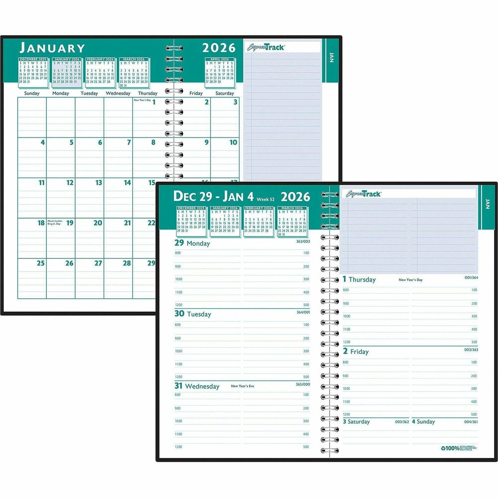 House of Doolittle 296-02 House of Doolittle Express Track Weekly/Monthly Calendar Planner