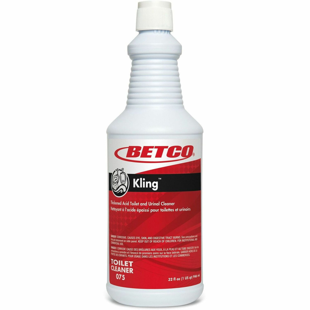 Betco Corporation Betco 0751200 Betco Kling 9% Thickened HCI Toilet Bowl Cleaner