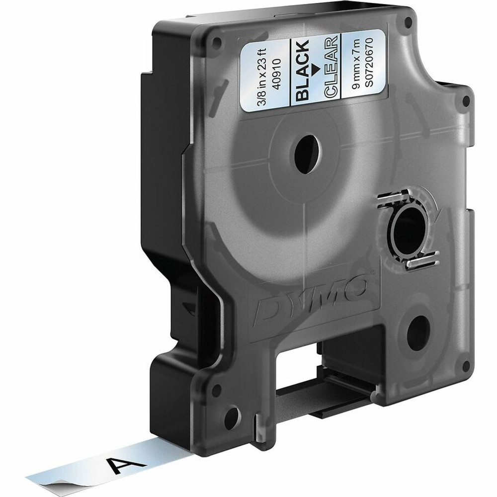 DYMO Corporation Dymo S0720670 Dymo S0720670 D1 40910 Tape 9mm x 7m Black on Clear