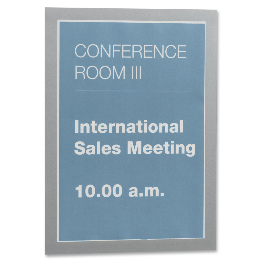 Durable Office Products Corp. DURABLE 476823 DURABLE&reg; DURAFRAME&reg; Self-Adhesive Magnetic Letter Sign Holder