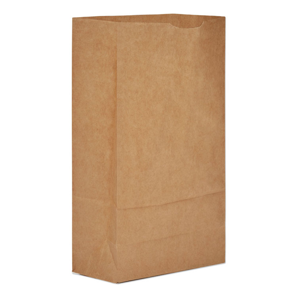 ROSS & WALLACE PAPER PRODUCTS, INC. GX6-500 Grocery Paper Bags, 6# Size, Extra-Heavy-Duty, 50# Basis Weight, 5.88" x 3.63" x 11", Kraft, 500/Bundle