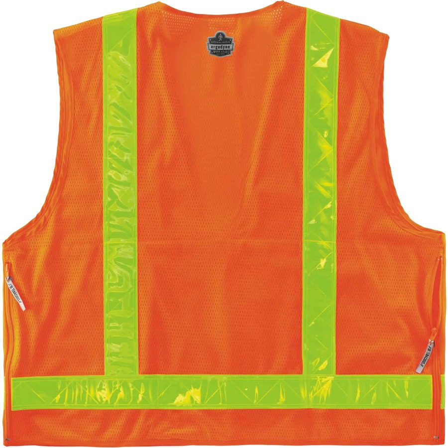 Tenacious Holdings, Inc GloWear 21435 GloWear 8250ZHG Type R Class 2 Hi-Gloss Surveyors Vest