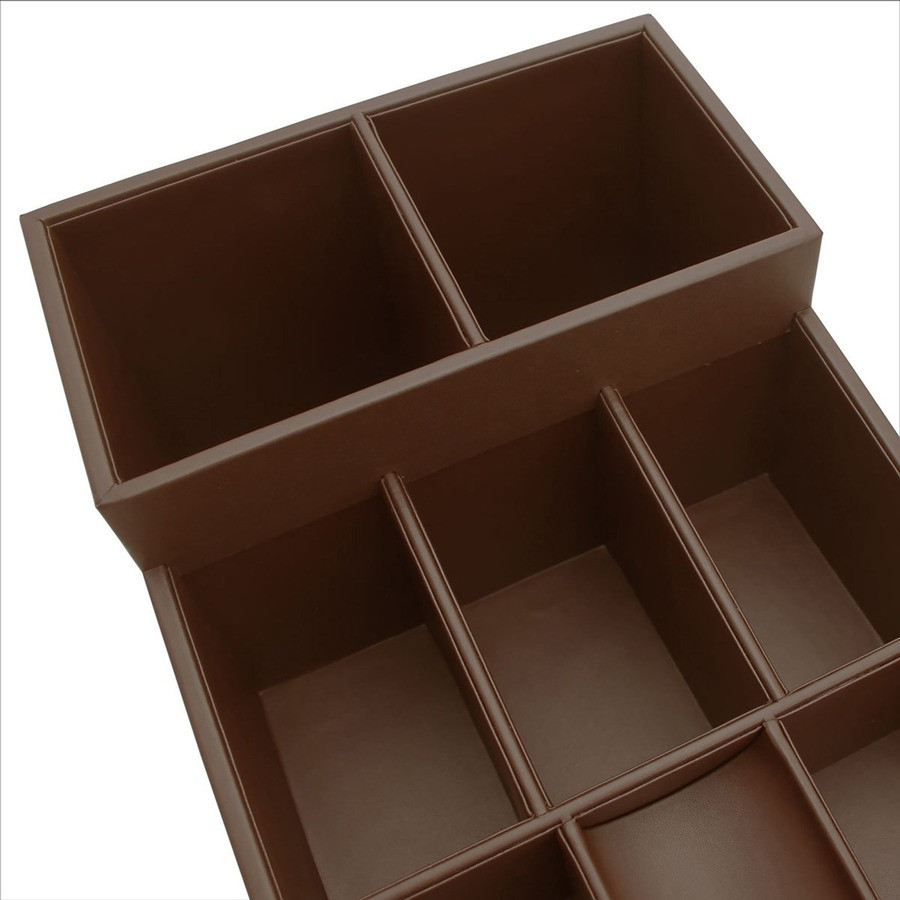 Dacasso Limited, Inc Dacasso A3428 Dacasso Leather Coffee Condiment Organizer