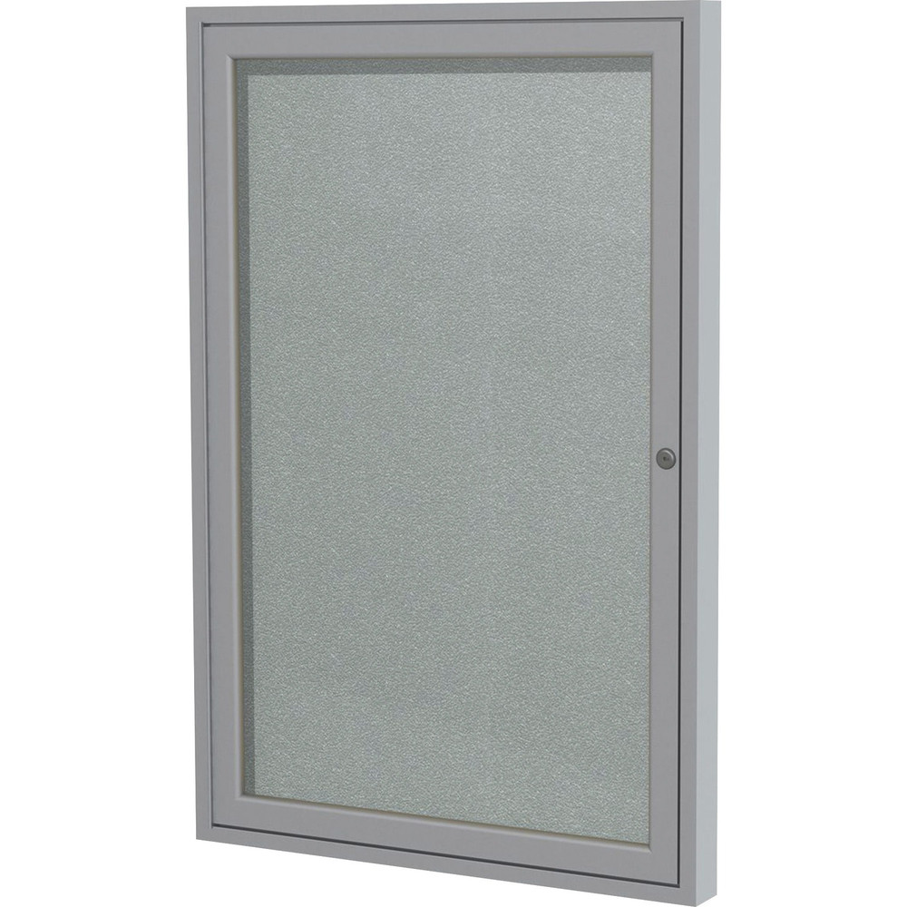 Ghent Manufacturing, Inc Ghent PA13630VX-193 Ghent 1 Door Enclosed Vinyl Bulletin Board with Satin Frame