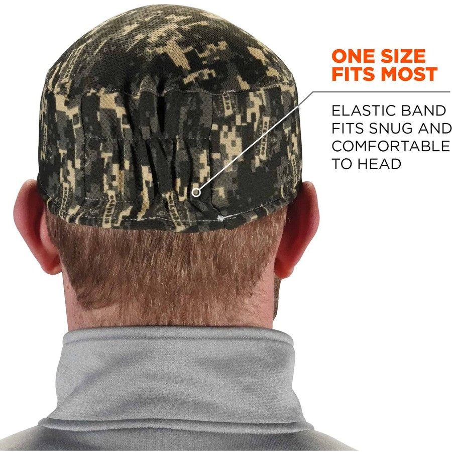 Tenacious Holdings, Inc Chill-Its 12507 Chill-Its 6630 Camo Skull Cap - Terry Cloth