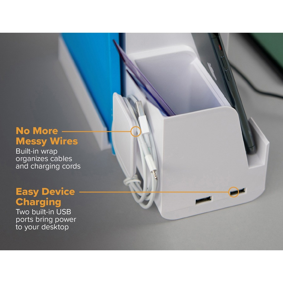 Amax Inc Bostitch KT2BASEKIT2W Bostitch Konnect Stackable Desk Organizer