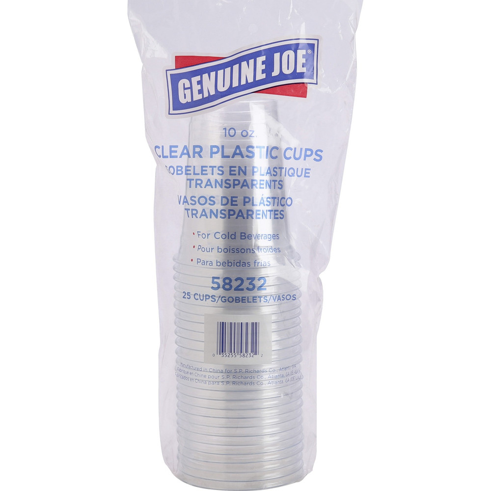 Genuine Joe 58232 Genuine Joe 10 oz Clear Plastic Cups