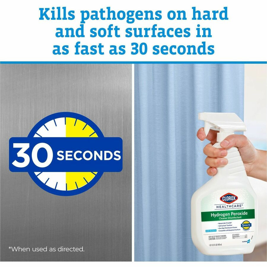 The Clorox Company Clorox Healthcare 30828BD Clorox Healthcare Hydrogen Peroxide Cleaner Disinfectant Spray