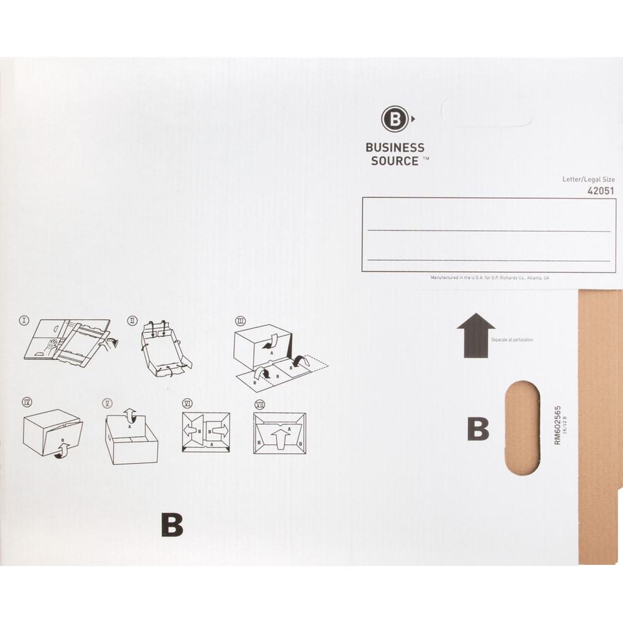 Business Source 42051 Business Source Economy Storage Box with Lid