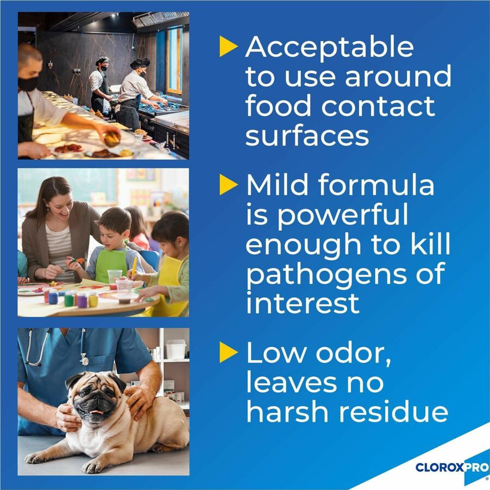 The Clorox Company Clorox 01698PL CloroxPro™ Anywhere Daily Disinfectant and Sanitizer The Clorox Company Clorox 01698PL CloroxPro™ Anywhere Daily Disinfectant and Sanitizer