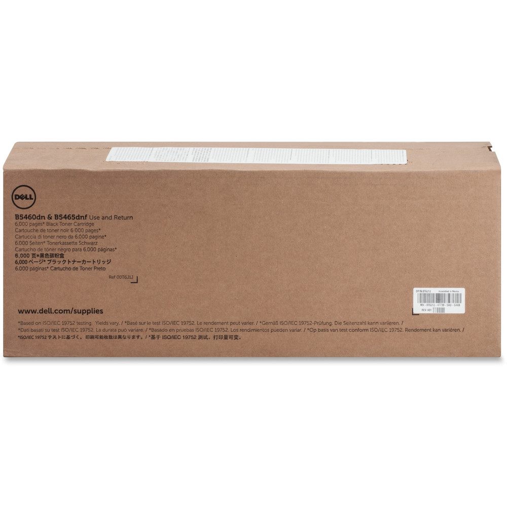 Dell Technologies Dell T6J1J Dell Original Laser Toner Cartridge - Black - 1 Each