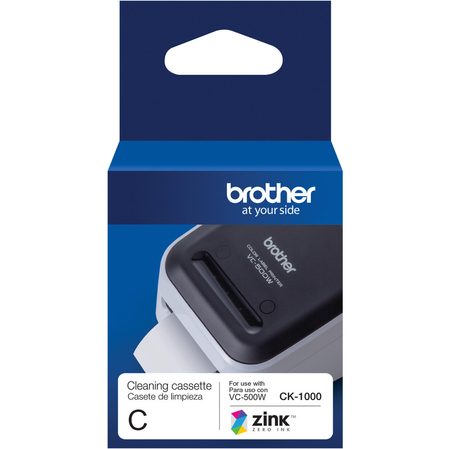 Brother Industries, Ltd Brother CK-1000 Brother Genuine CK-1000 ~ 2 (1.97") 50 mm wide x 6.5 ft. (2 m) Cleaning Roll for Brother VC-500W Label and Photo Printers