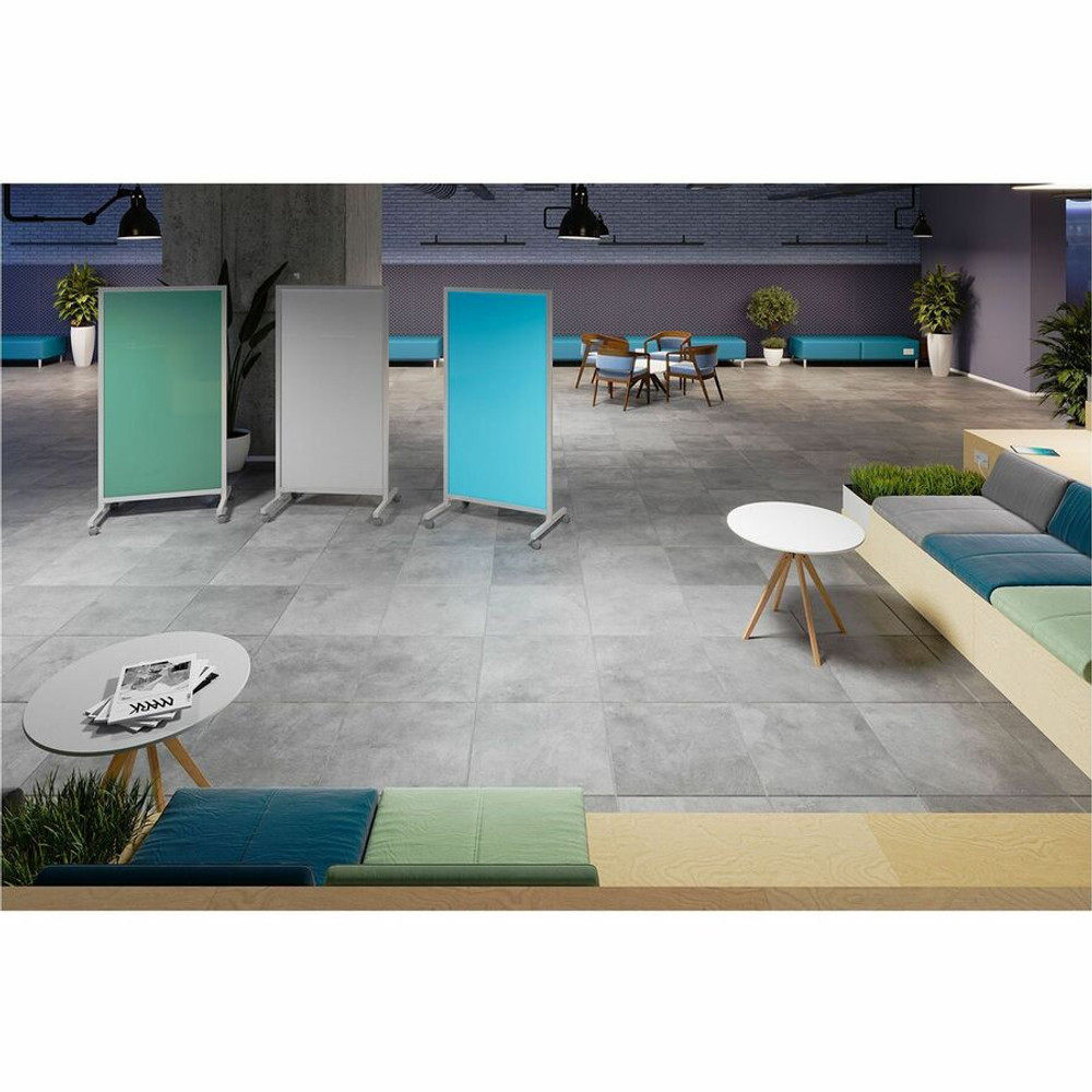 Ghent Manufacturing, Inc Ghent EZ1NA7538WH Ghent EZ Mobile Glassboard