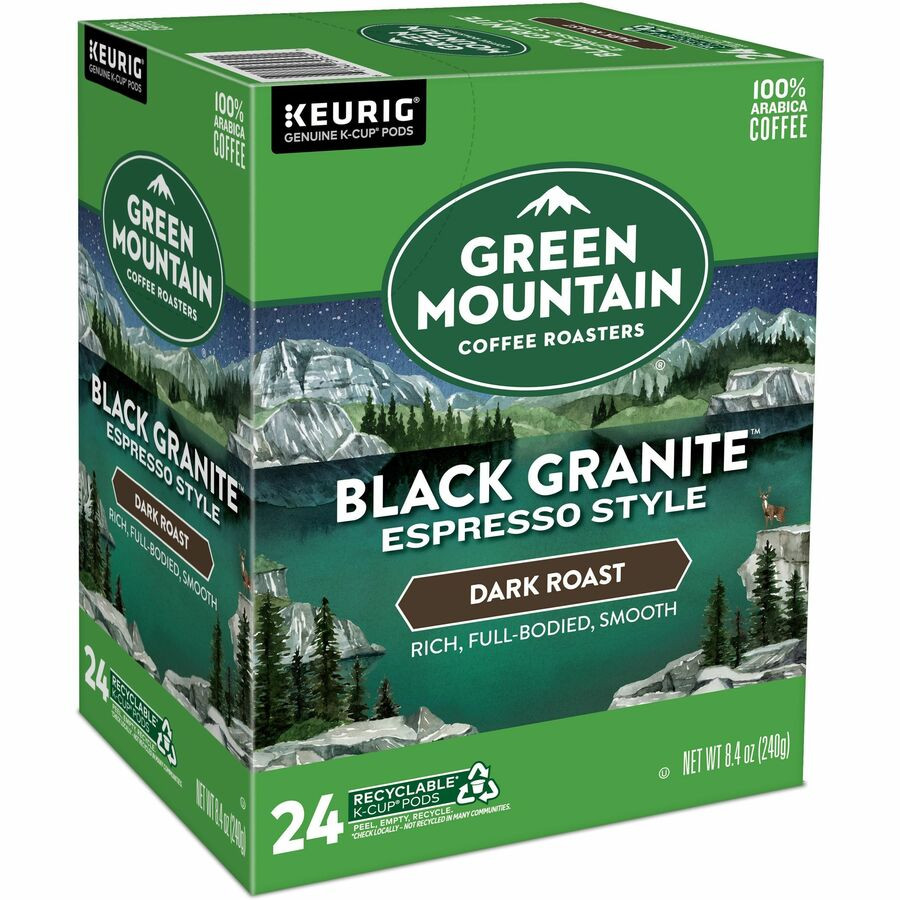 Keurig Dr Pepper Inc. Dr Pepper Snapple 9530 Green Mountain Coffee Roasters&reg; K-Cup Black Granite Espresso Style Coffee