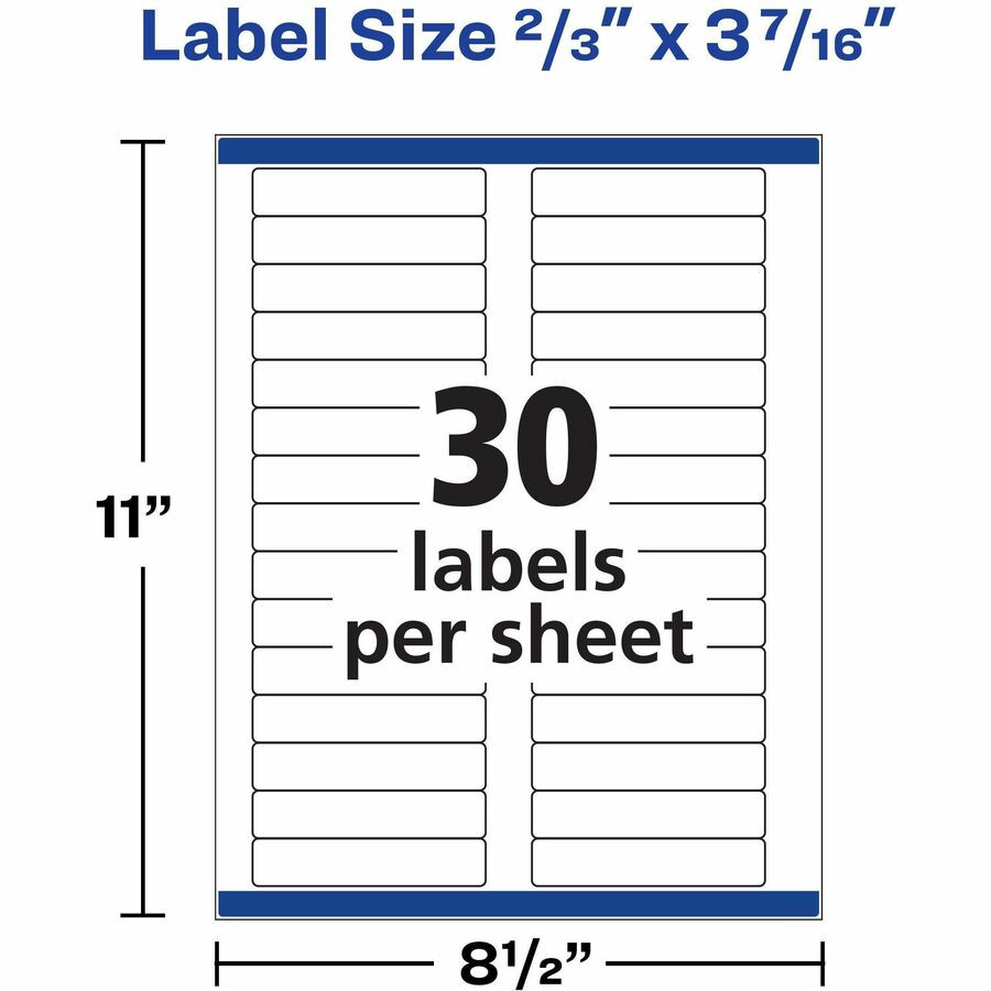 Avery Avery&reg; 08593 Avery&reg; TrueBlock File Folder Labels