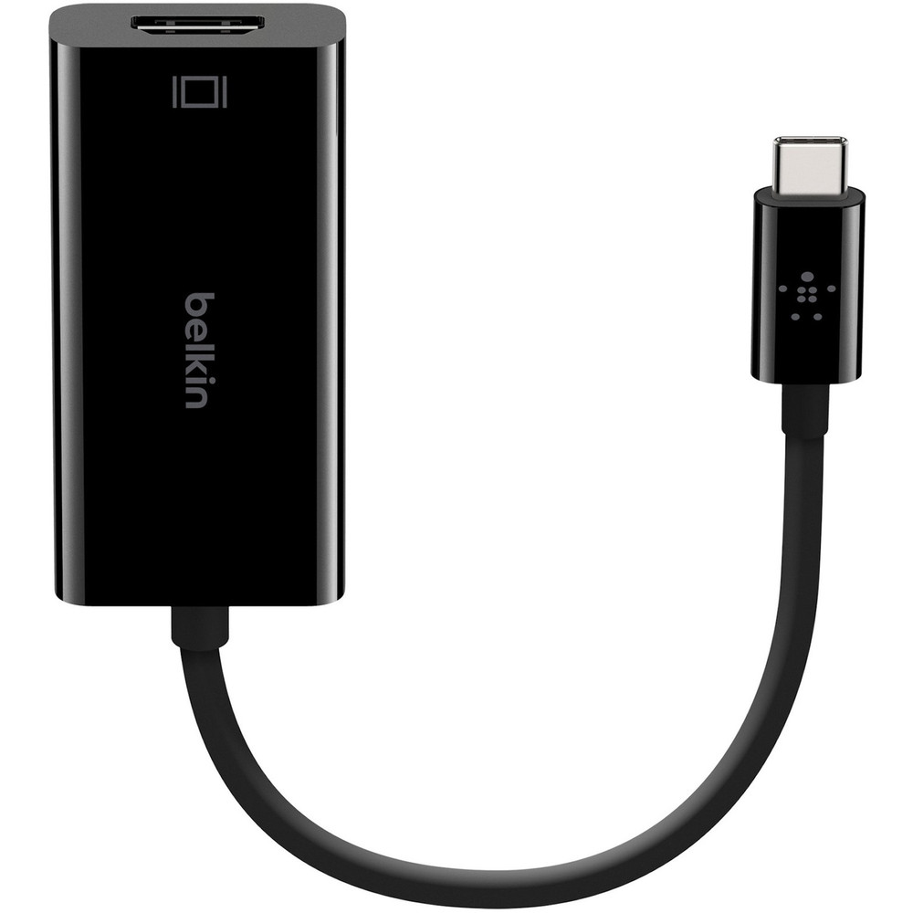 Belkin International, Inc Belkin B2B144-BLK Belkin USB-C to HDMI Adapter Cable, 4k, video adapter - black - Thunderbolt 3/DisplayPort