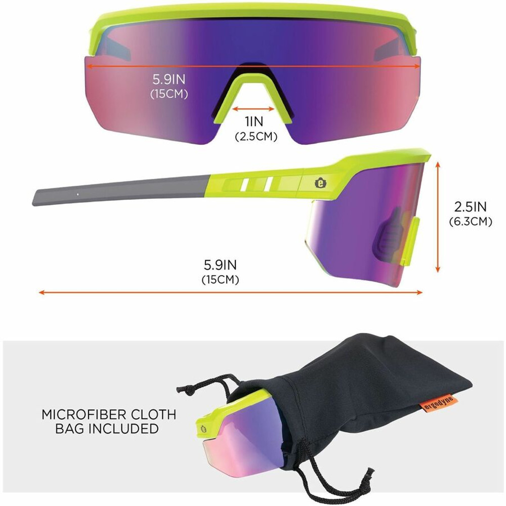 Tenacious Holdings, Inc Ergodyne 55016 Ergodyne Aegir Enhanced Anti-Fog Safety Glasses