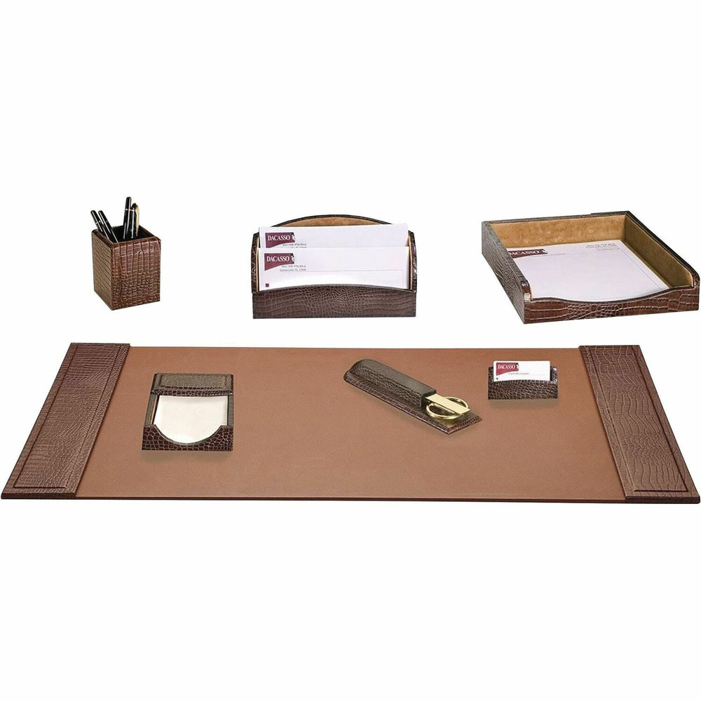 Dacasso Limited, Inc Dacasso D2004 Dacasso Embossed Leather Desk Set