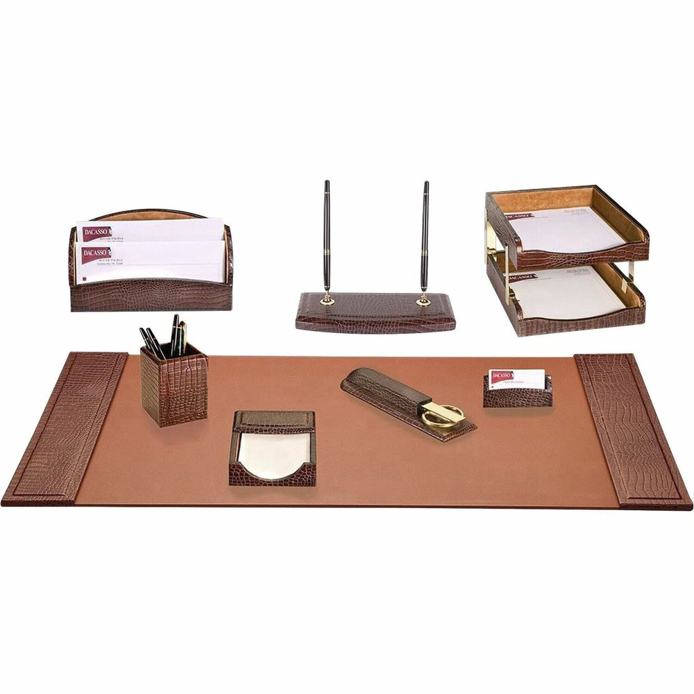 Dacasso Limited, Inc Dacasso D2020 Dacasso Embossed Leather Desk Set